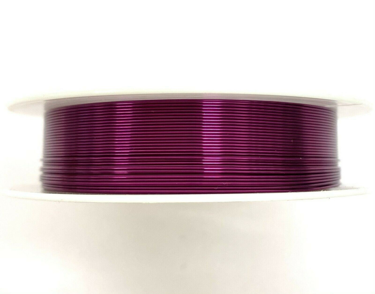 Roll of Copper Wire, 0.3mm thickness, PLUM colour, approx 26m length