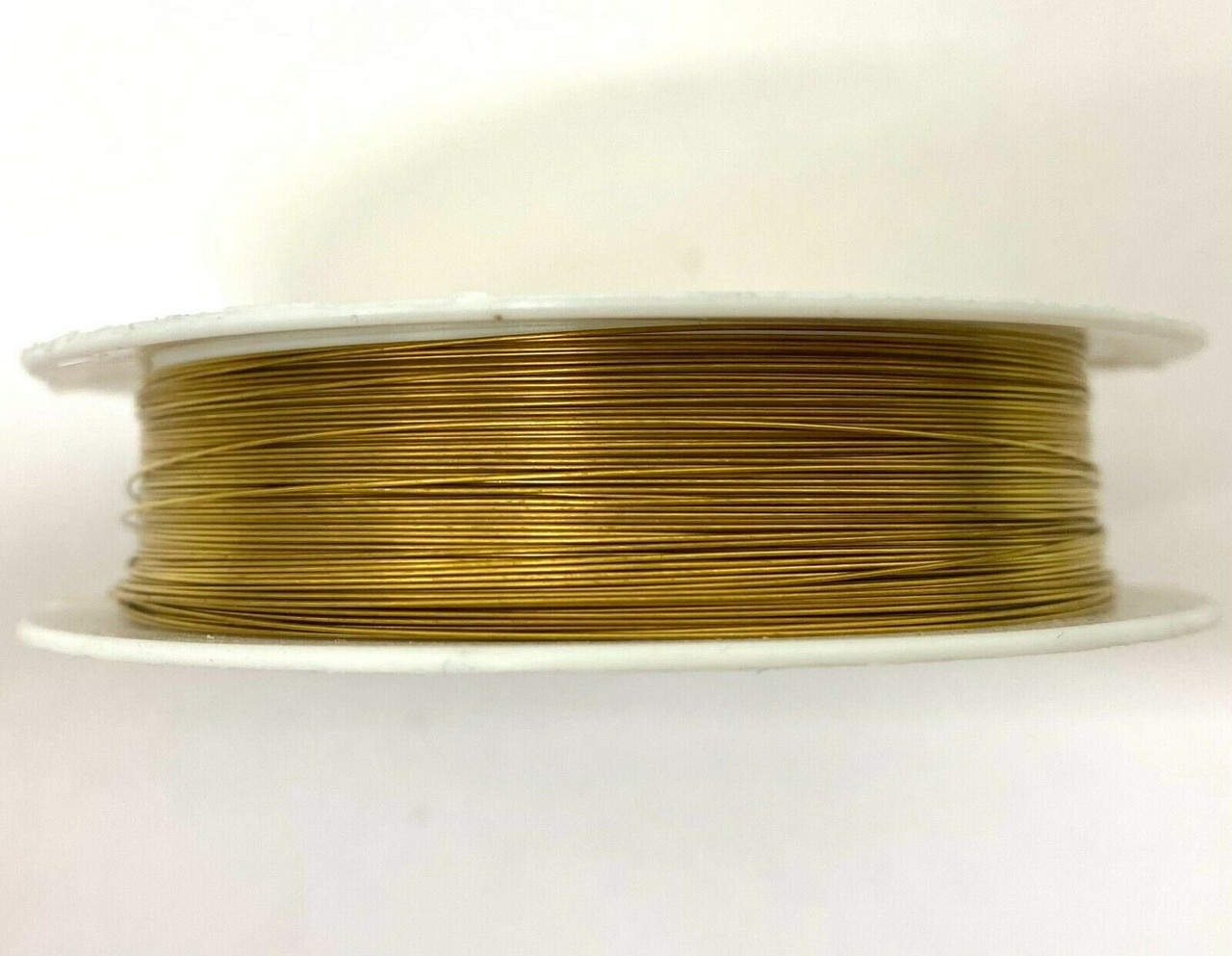 Roll of Copper Wire, 0.4mm thickness, OLD GOLD colour, approx 10m length