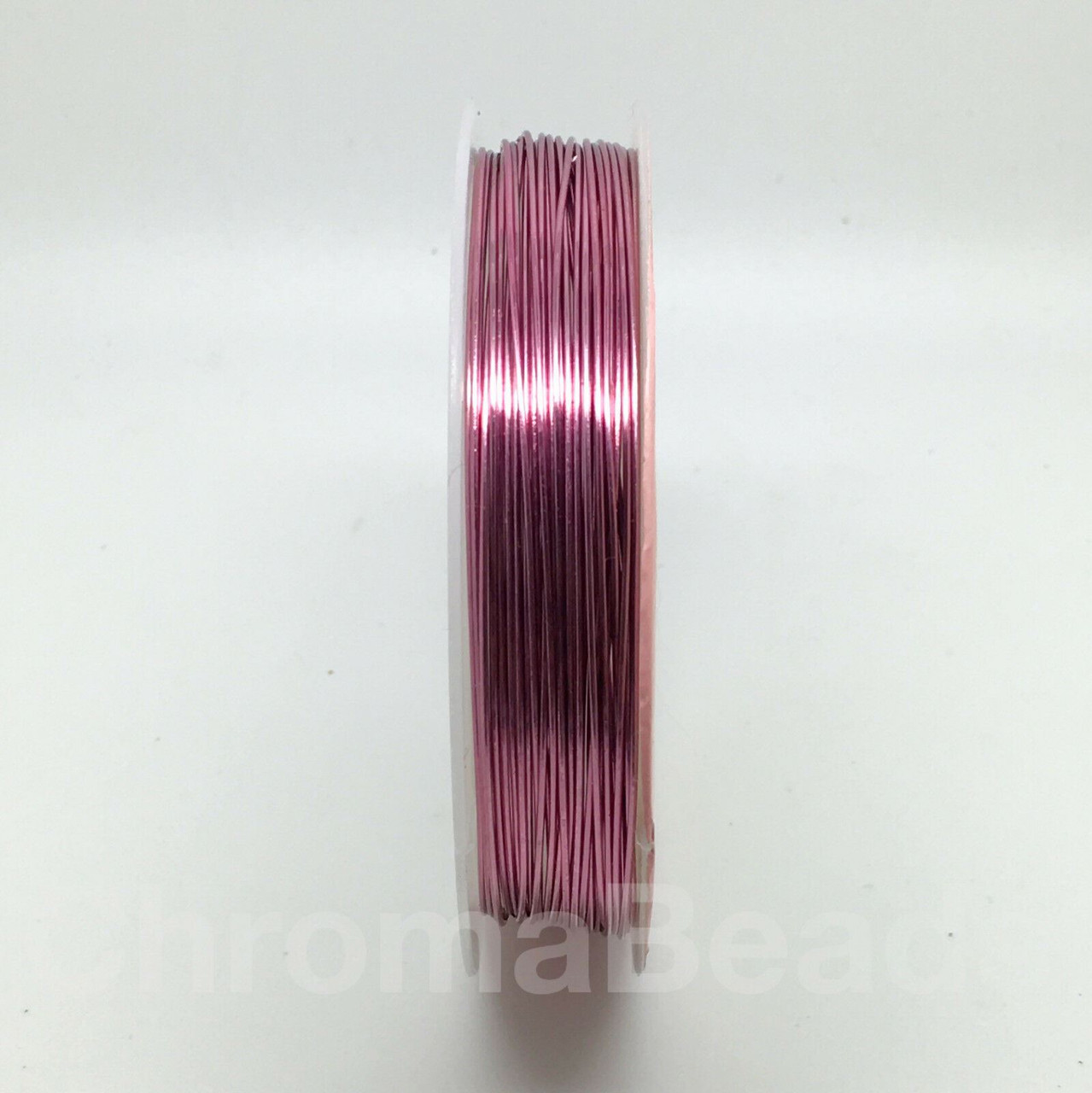 Roll of Copper Wire, 0.4mm thickness, PALE PINK colour, approx 10m length