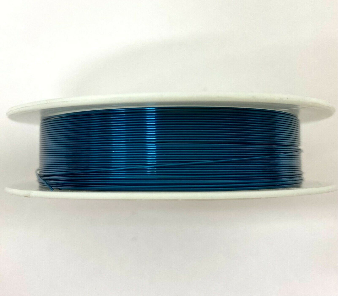 Roll of Copper Wire, 0.5mm thickness, OCEAN BLUE colour, approx 9m length