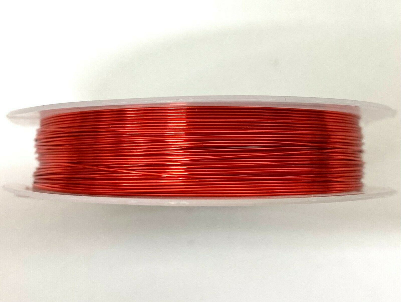 Roll of Copper Wire, 0.5mm thickness, RED colour, approx 9m length