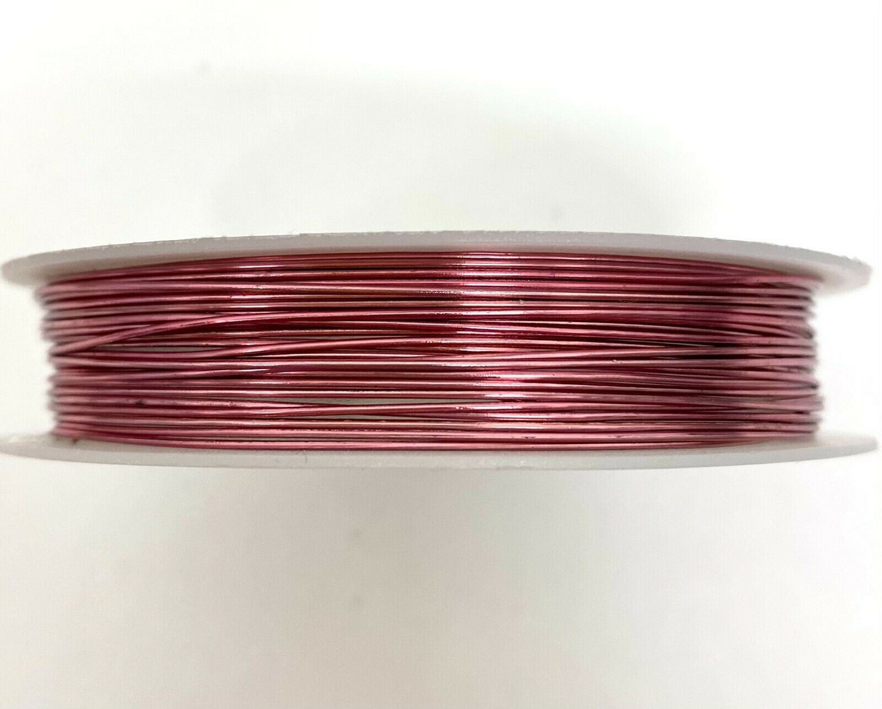 Roll of Copper Wire, 0.6mm thickness, MID PINK colour, approx 6m length