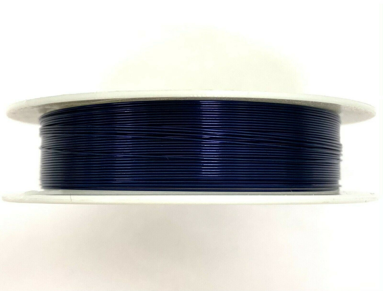 Roll of Copper Wire, 0.8mm thickness, DEEPEST BLUE colour, approx 4m length