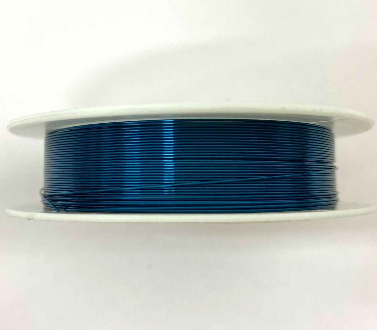 Roll of Copper Wire, 0.8mm thickness, OCEAN BLUE colour, approx 4m length
