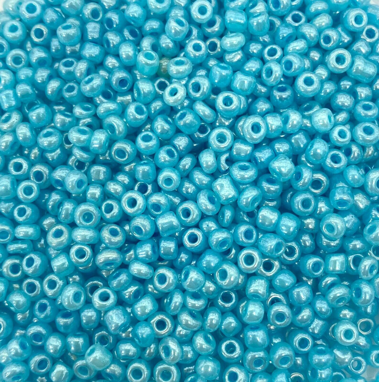 Turquoise Ceylon 11/0 seed beads