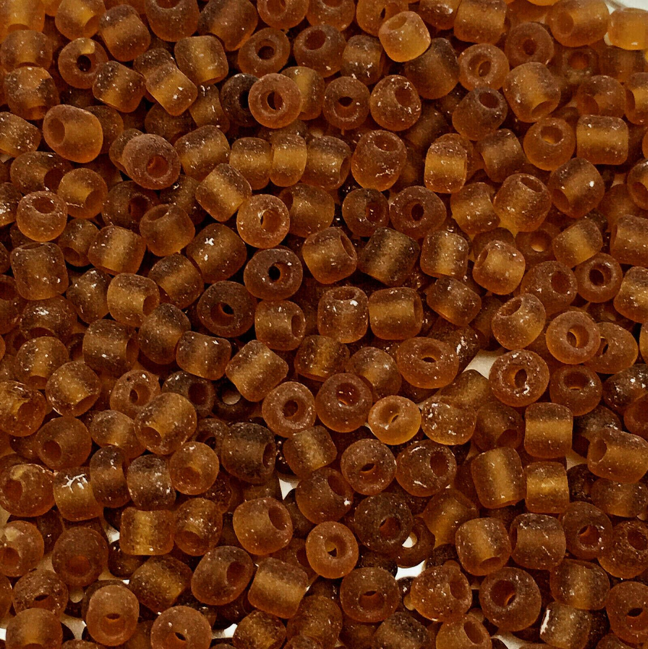 Brown Frosted 11/0 seed beads