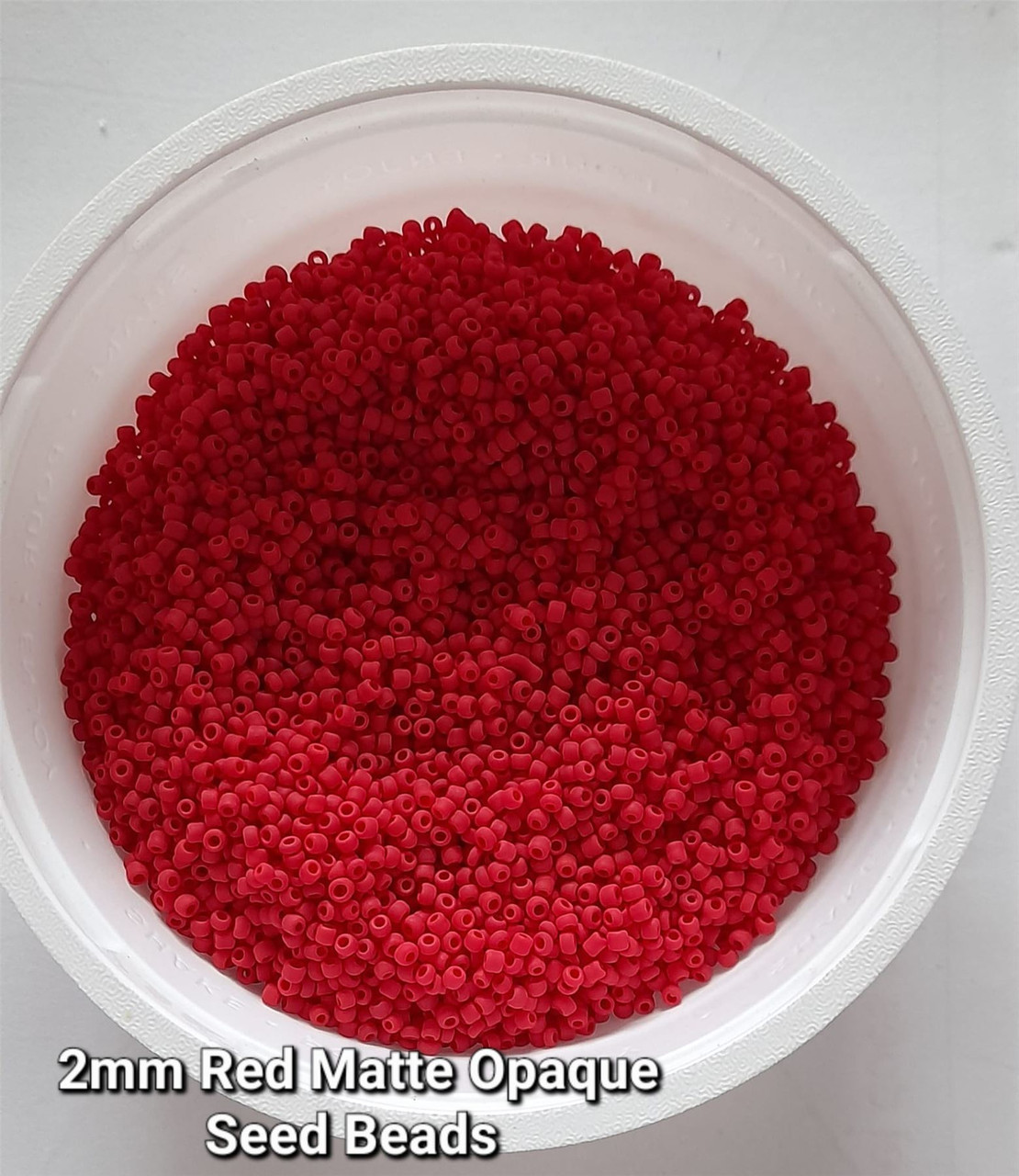 Red Matte Opaque 11/0 seed beads