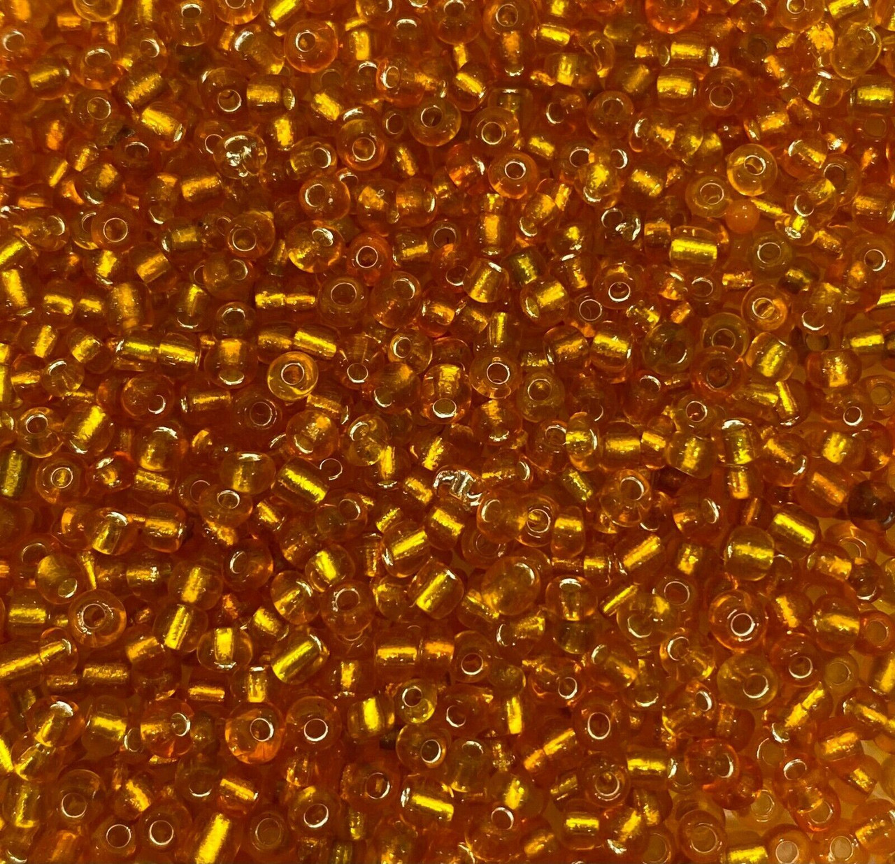 Orange Silver-Lined 11/0 seed beads