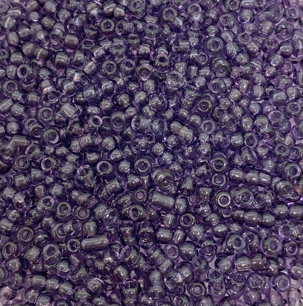 Dark Purple Transparent 11/0 seed beads