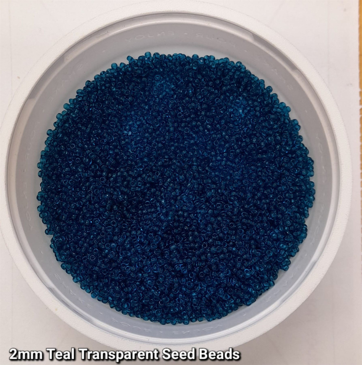 Teal Transparent 11/0 seed beads