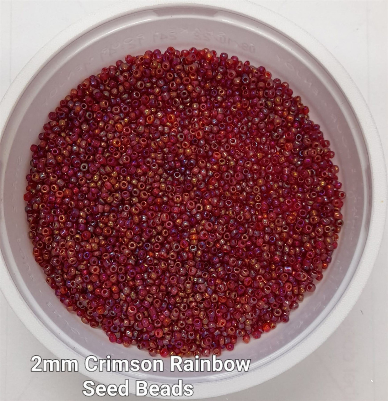 Crimson Rainbow 11/0 seed beads