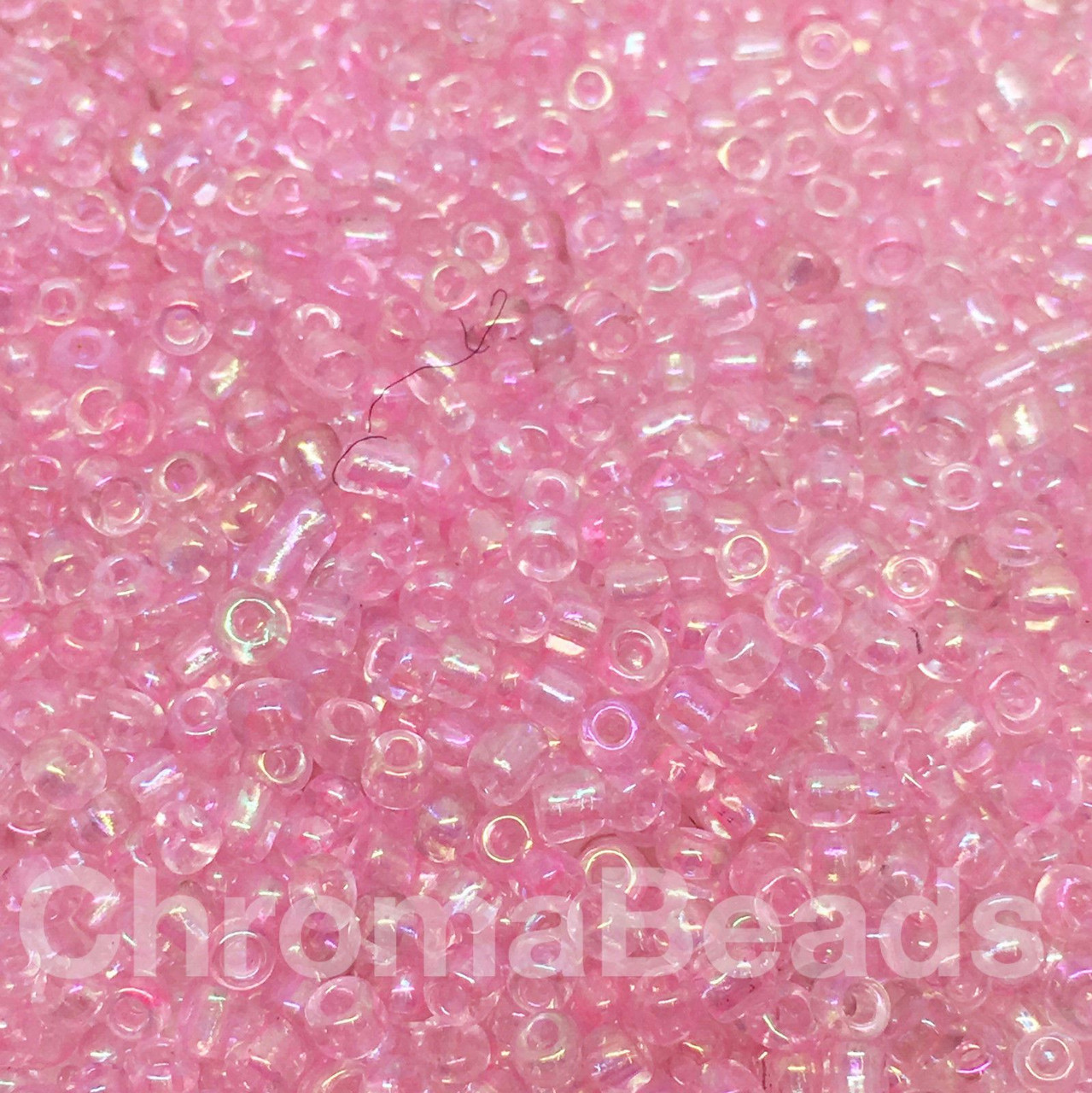 Pale Pink Rainbow 11/0 seed beads