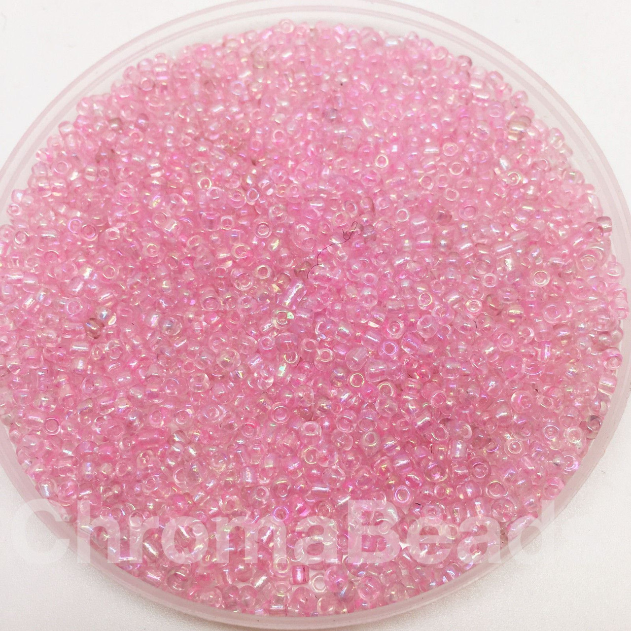 Pale Pink Rainbow 11/0 seed beads