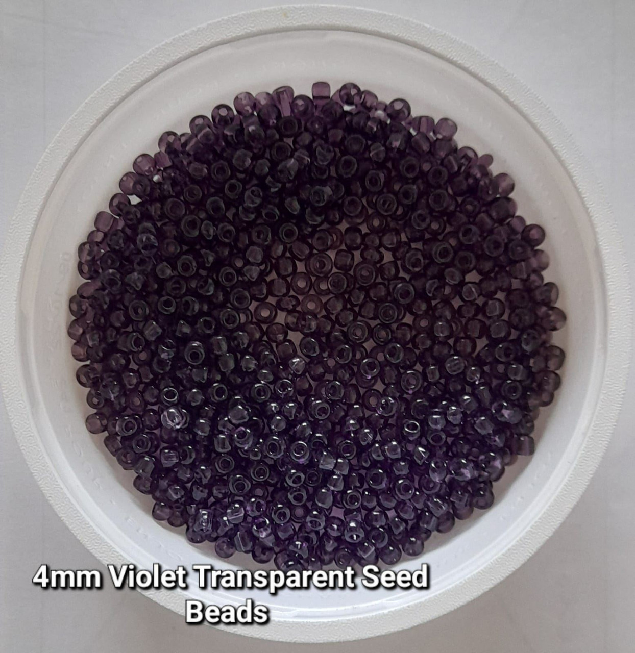 Violet Transparent 6/0 seed beads