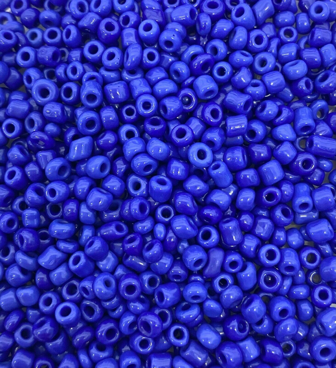 Deep Blue Opaque 8/0 seed beads