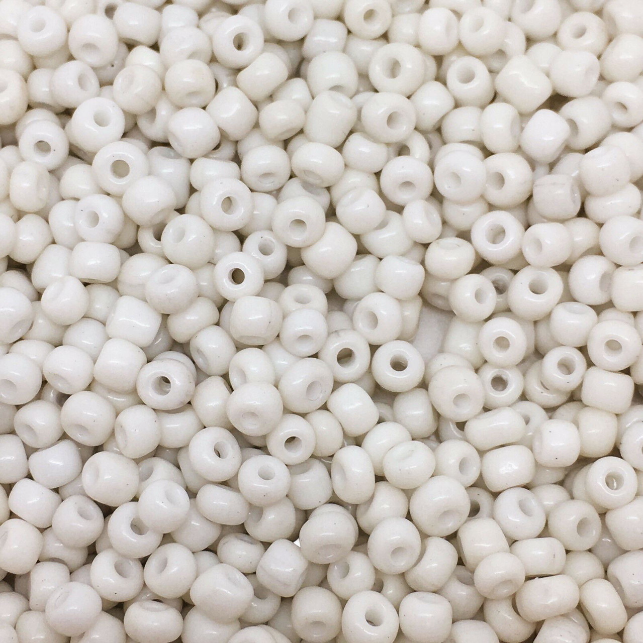 Ivory Opaque 8/0 seed beads