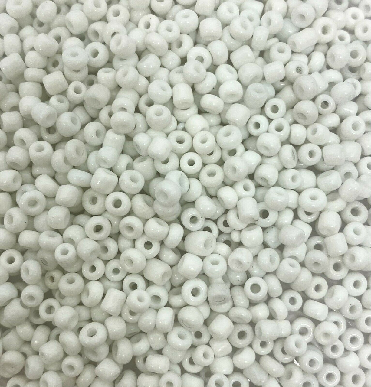 White Opaque 8/0 seed beads