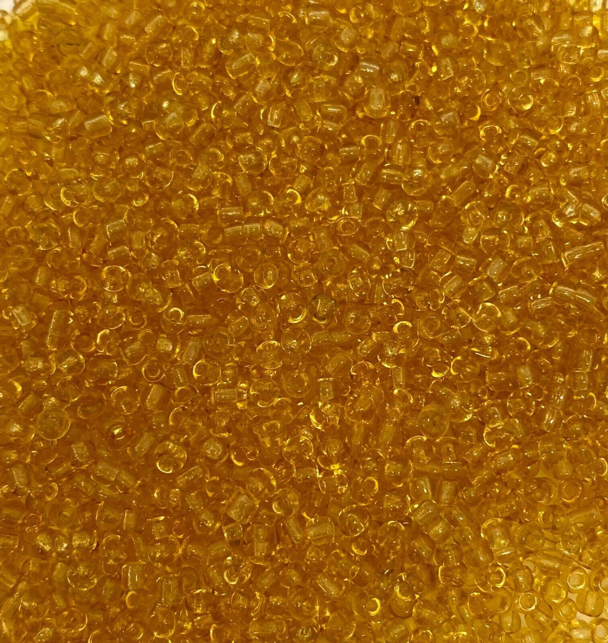 Gold Transparent 8/0 seed beads