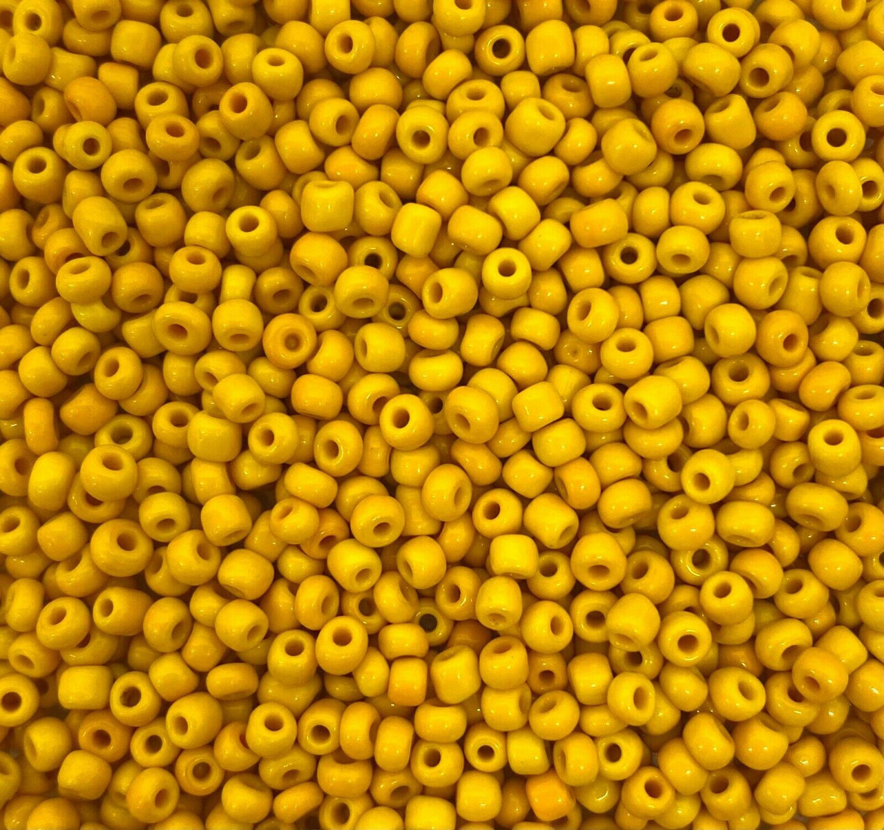 Sunshine Yellow Opaque 8/0 seed beads