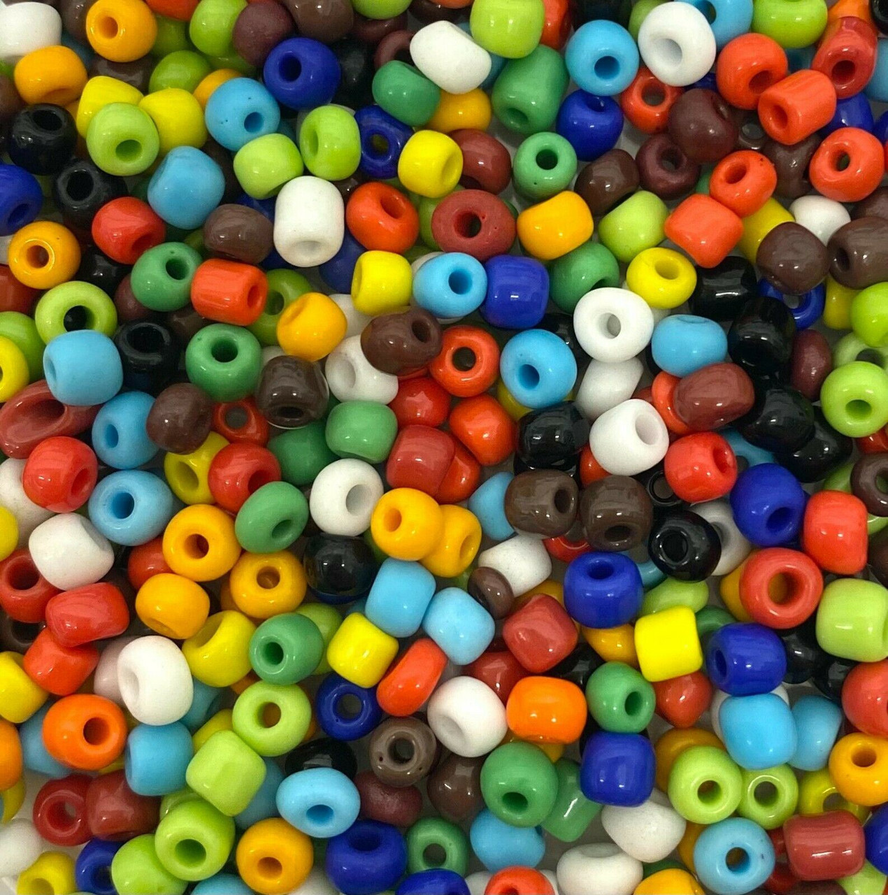 Mixed Colours Opaque 8/0 seed beads