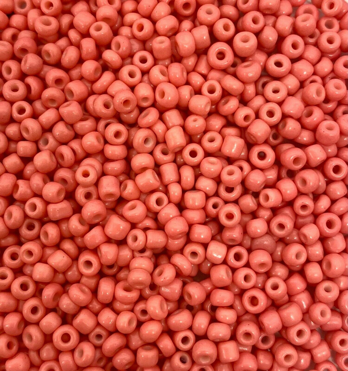Coral Opaque 8/0 seed beads