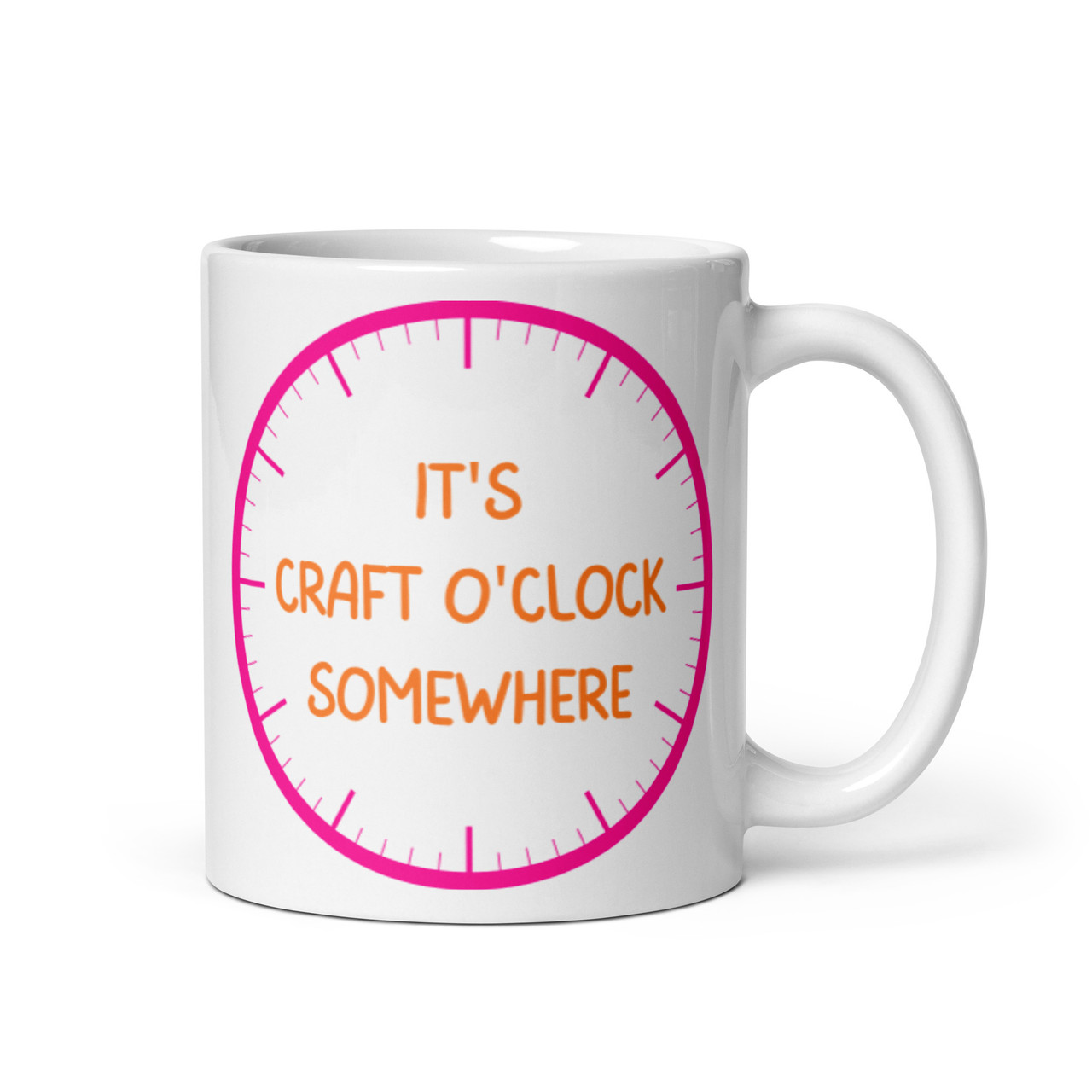 Craft o-Clock - white mug