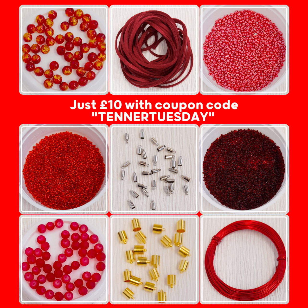 Tenner Tuesday craft Bundle - red theme - 24th January 2023 only