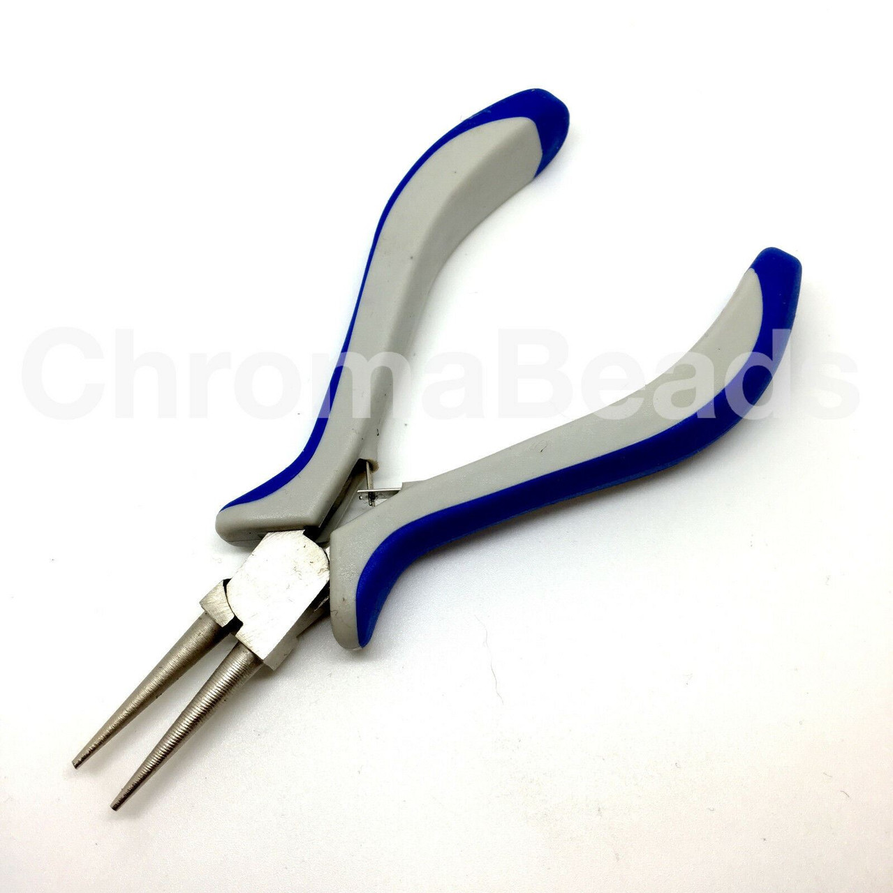 Jewellery Making Pliers - Round Nose, blue & grey handles