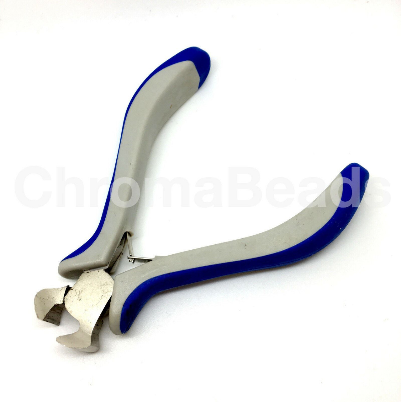 Jewellery Making Pliers - End Cutters, blue & grey handles