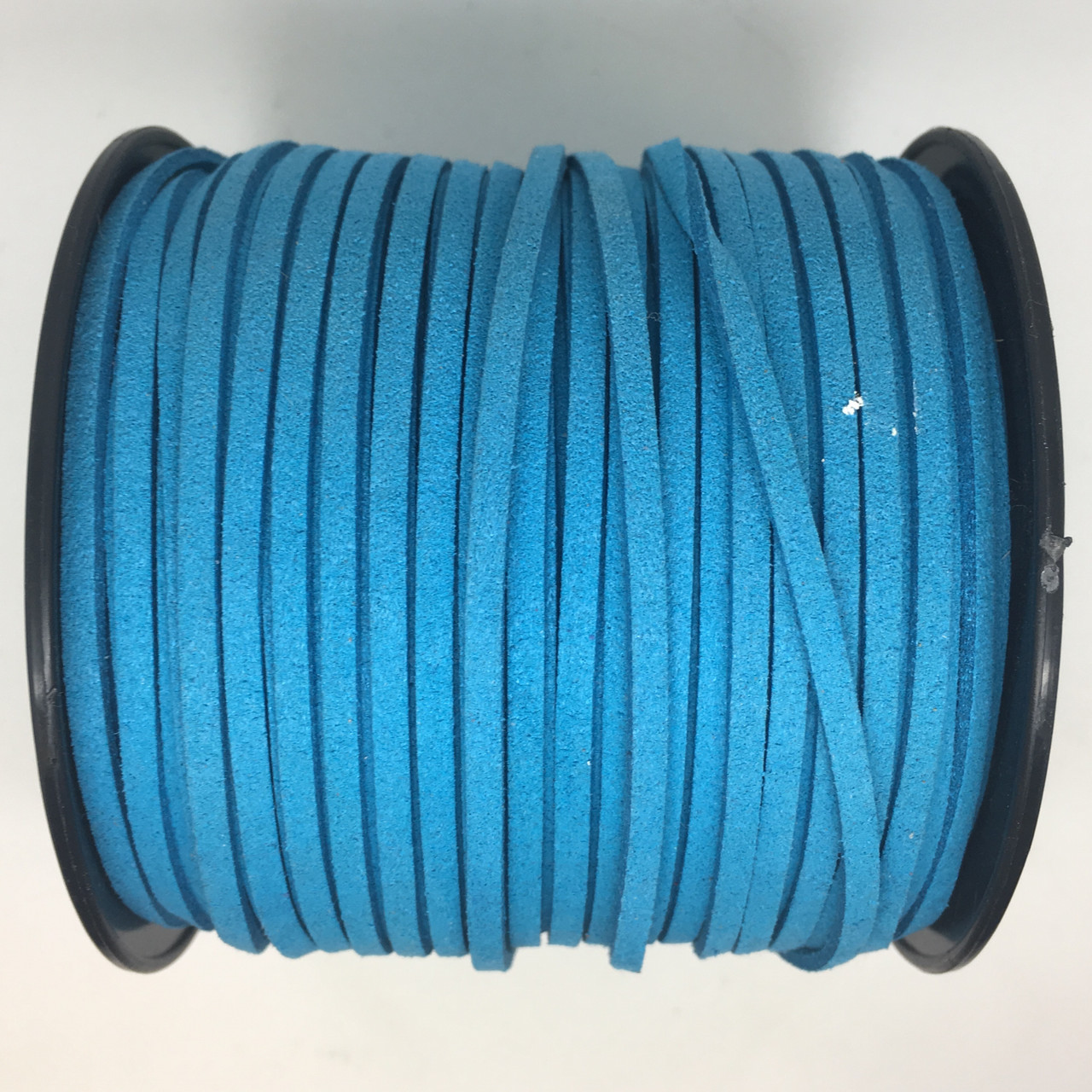 Bright Blue Faux Suede Cord