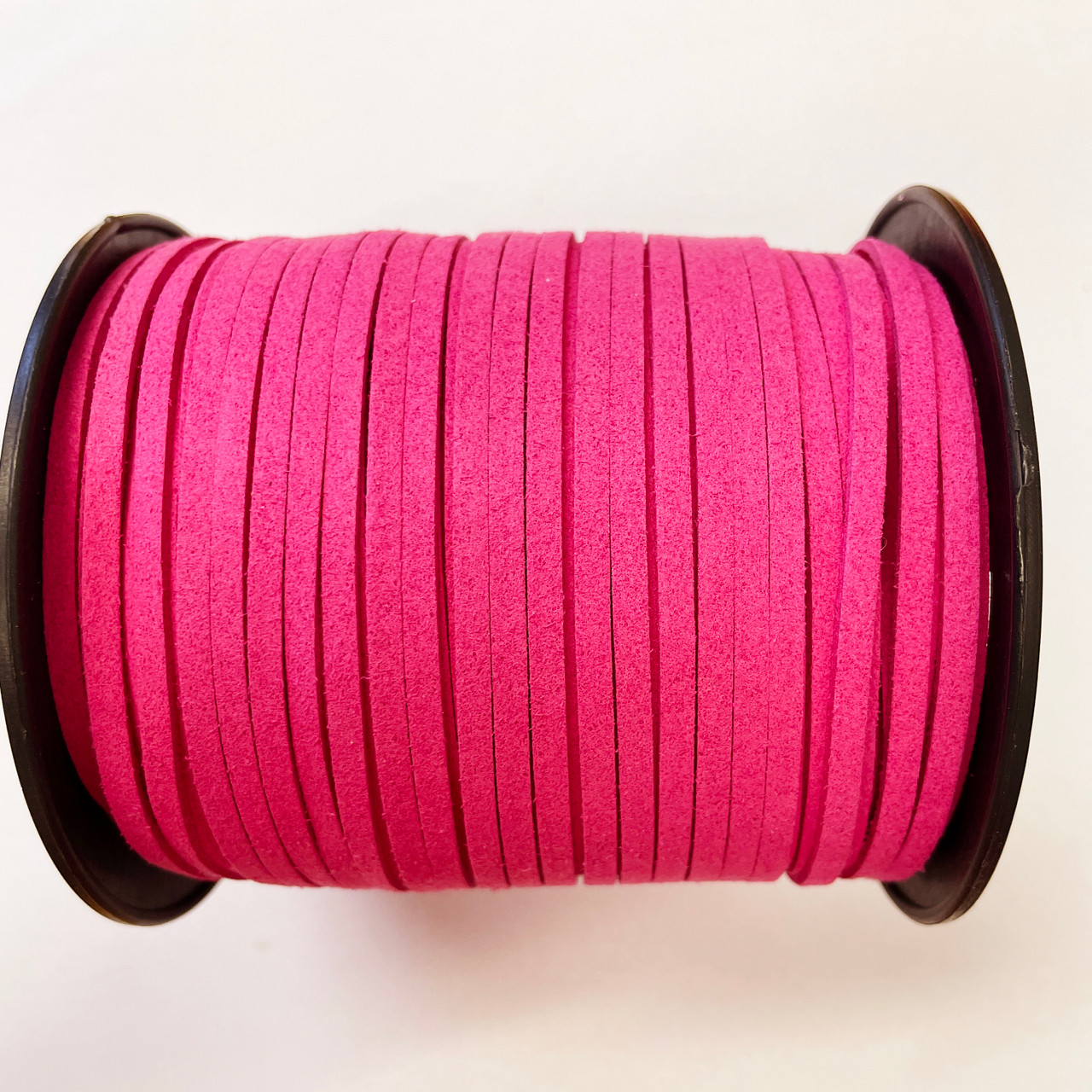 Bright Pink Faux Suede Cord