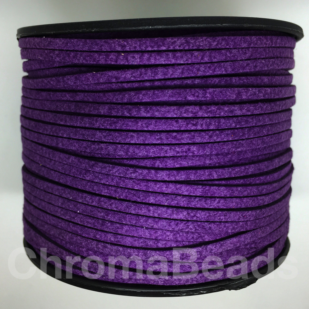 Deep Violet Faux Suede Cord