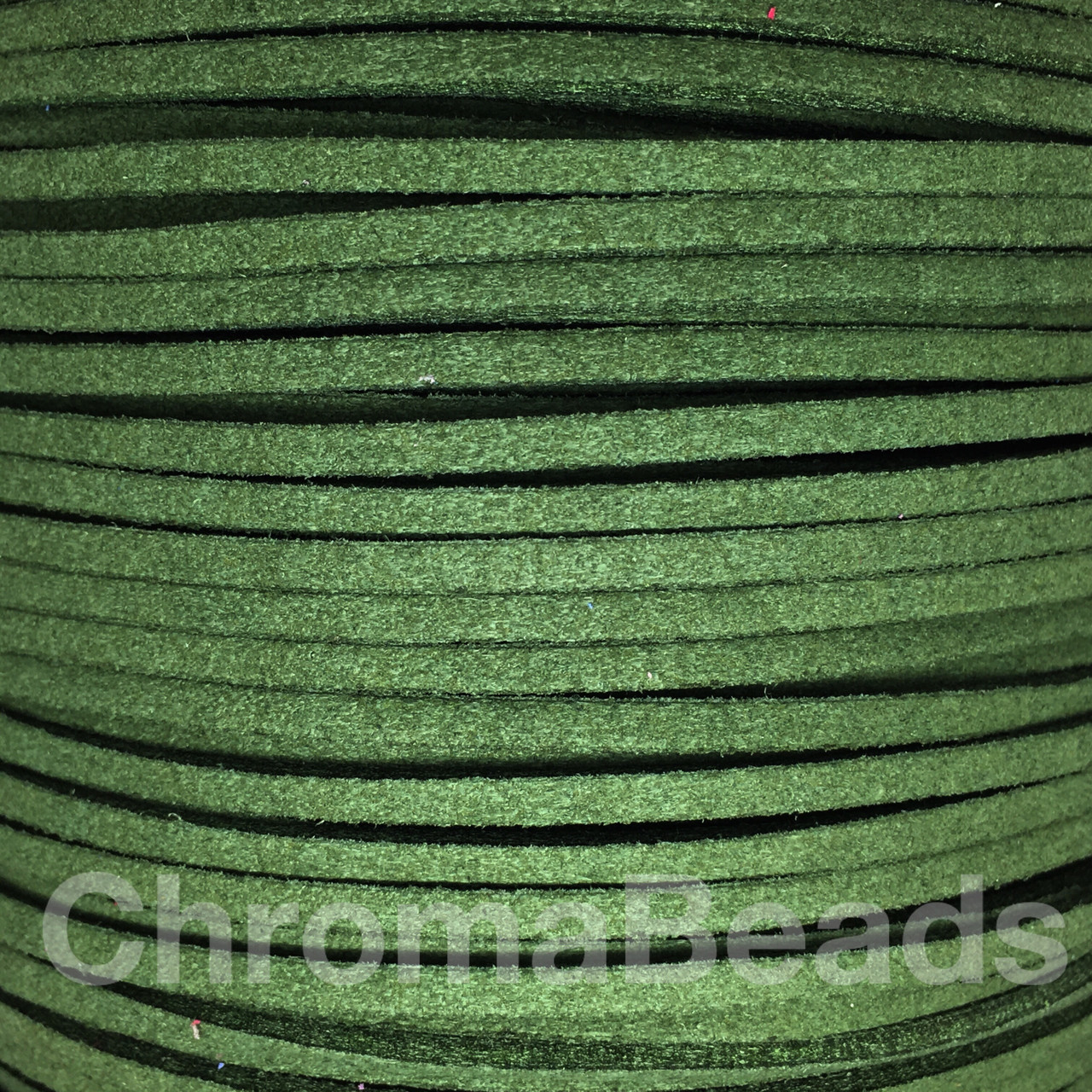 Forest Green Faux Suede Cord