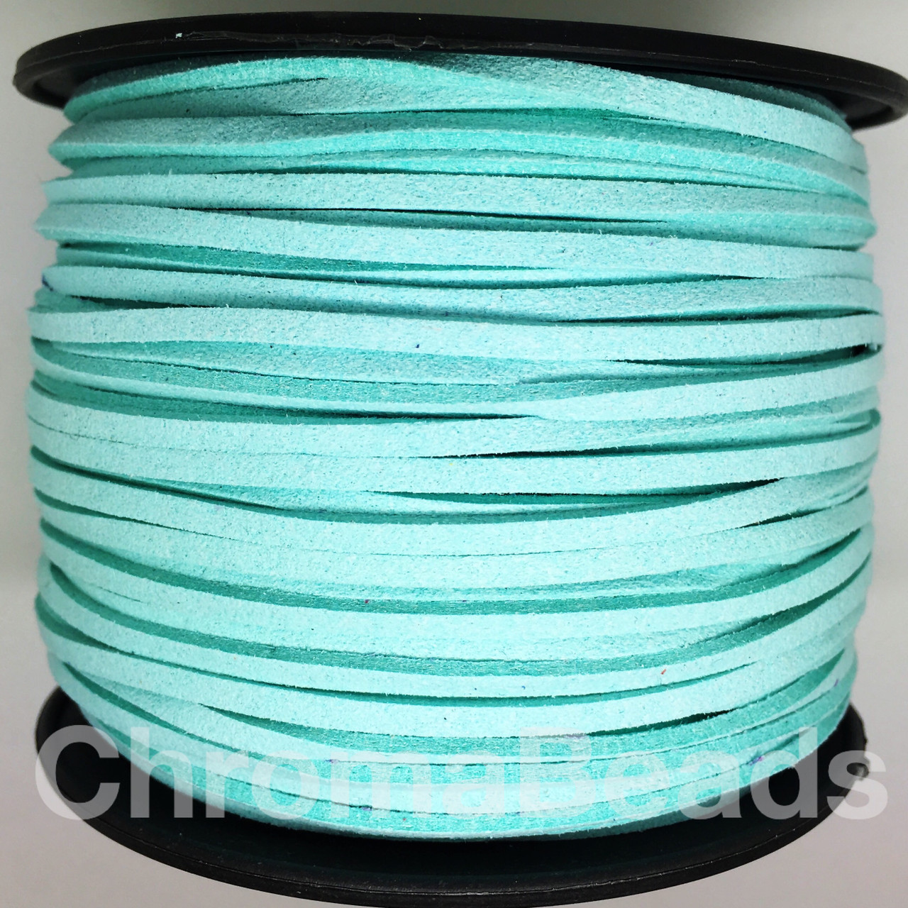 Light Turquoise Faux  Suede Cord