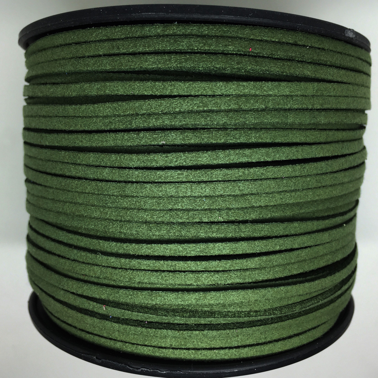 Moss Green Faux  Suede Cord