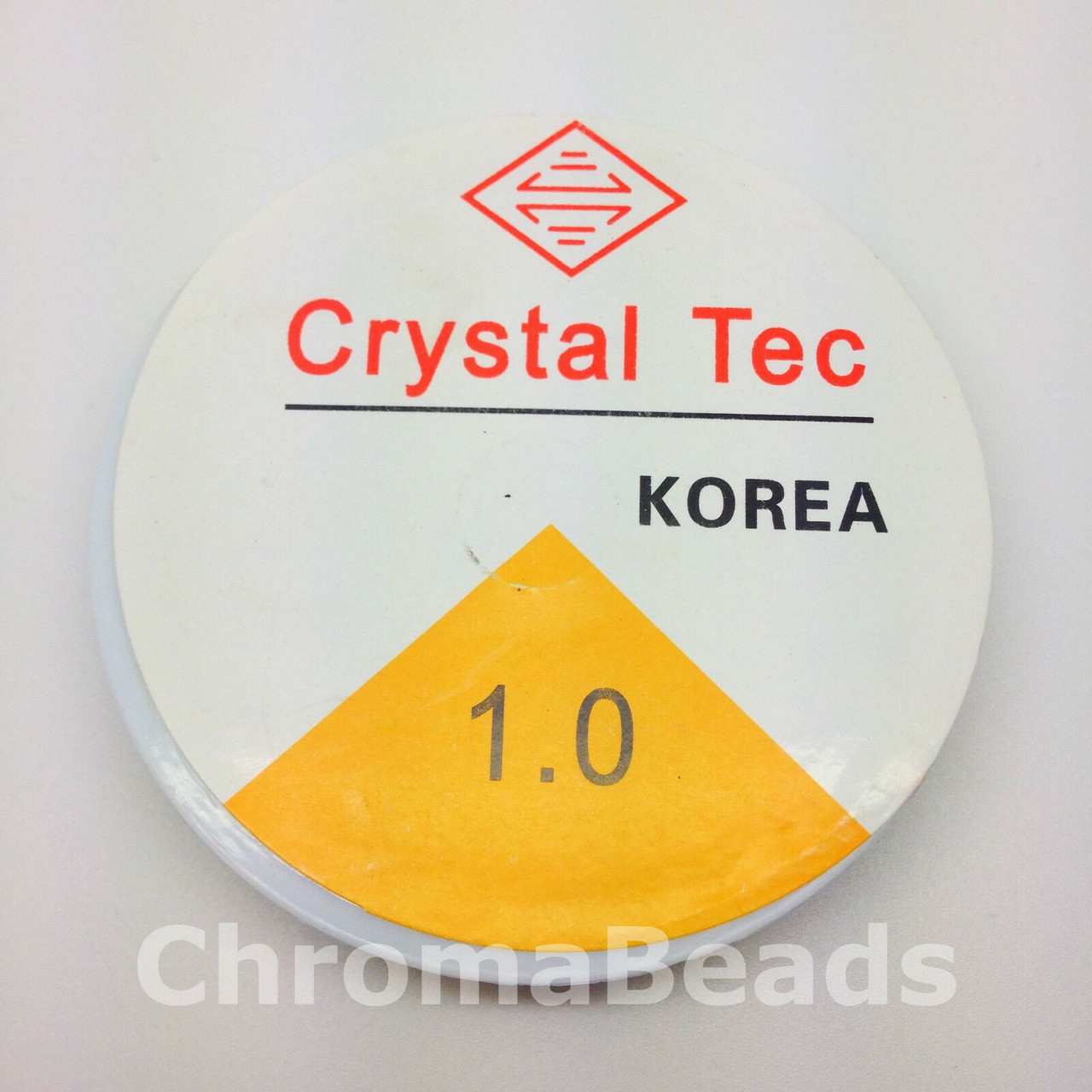 1.0mm Crystal Tec elastic thread, 6m roll - black