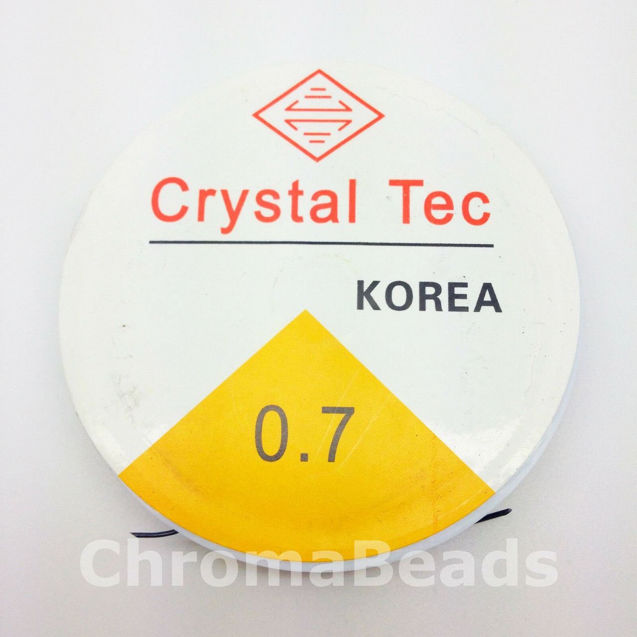 0.7mm Strong & Stretchy crystal elastic thread, 13m roll - black