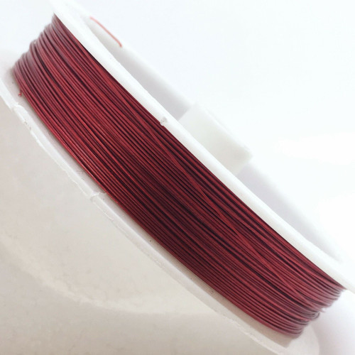 50m roll Tiger Tail - Red - 0.45mm