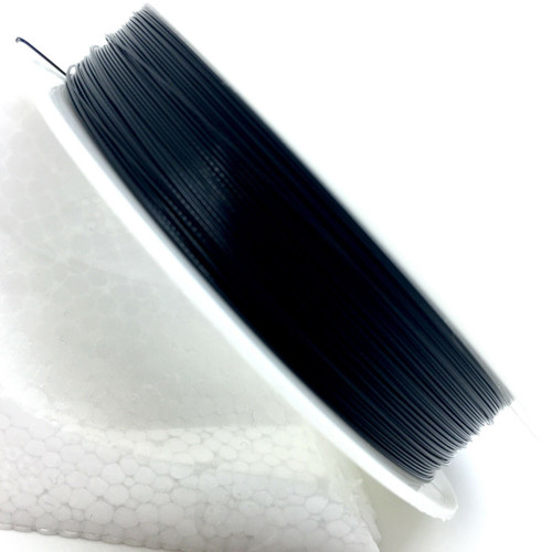 50m roll Tiger Tail - Black - 0.45mm