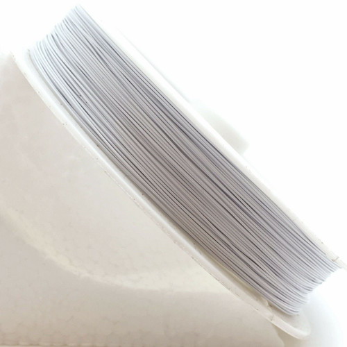 50m roll Tiger Tail - White - 0.38mm