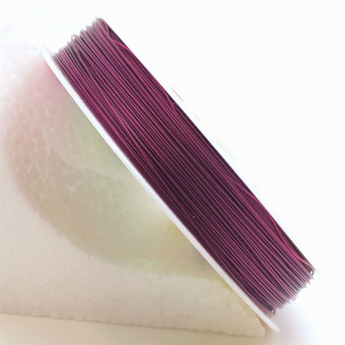 50m roll Tiger Tail - Plum (purple) - 0.38mm