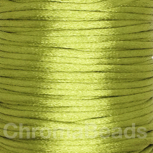 Olive Green 2mm Satin Rattail cord