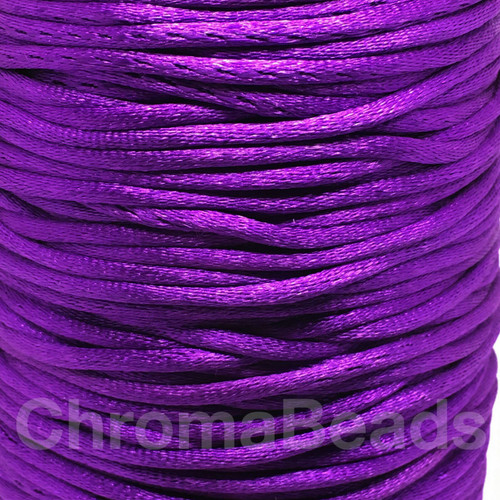 Cadbury Purple 2mm satin rattail cord