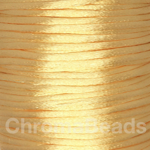 Apricot 2mm satin rattail cord