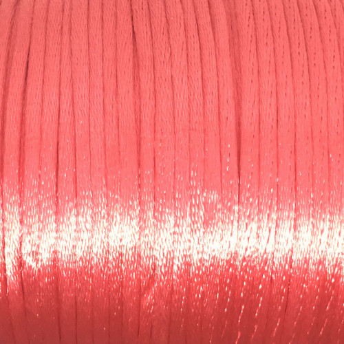 Lobster Pink 2mm satin rattail cord