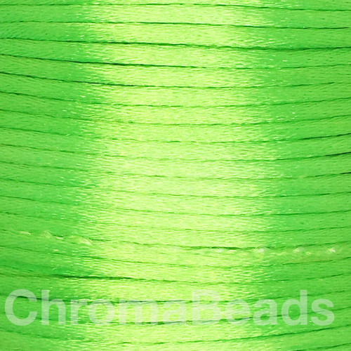Luminous Green 2mm Satin Rattail Cord
