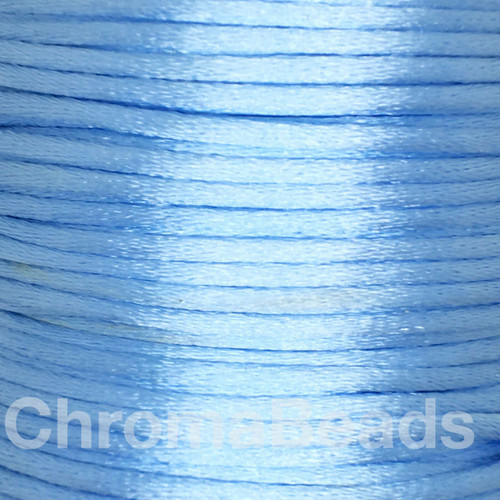 Pale Blue 2mm satin rattail cord