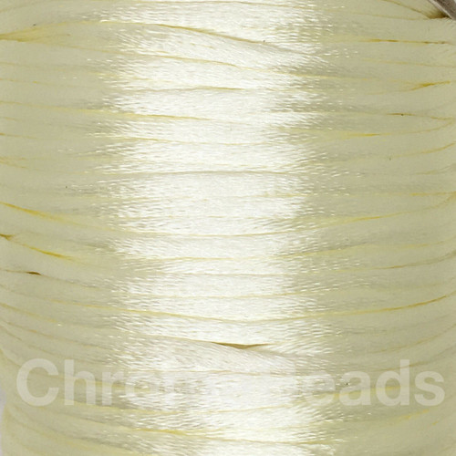Cream 2mm satin rattail cord