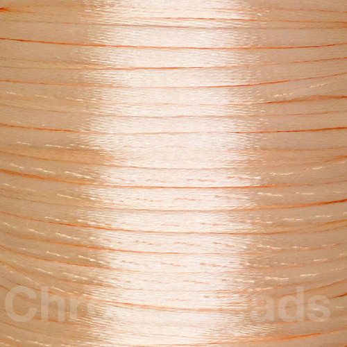 Pale Peach 2mm satin rattail cord