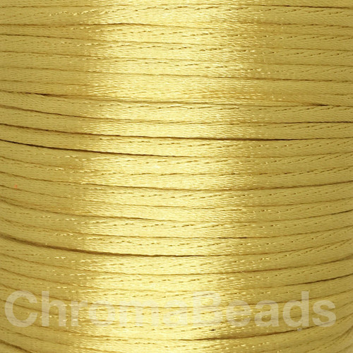 Gold 2mm satin rattail cord